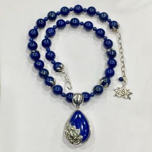 Jean Lin Sterling Silver Lapis Lazuli Necklace
